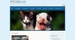 Desktop Screenshot of pets3000.com